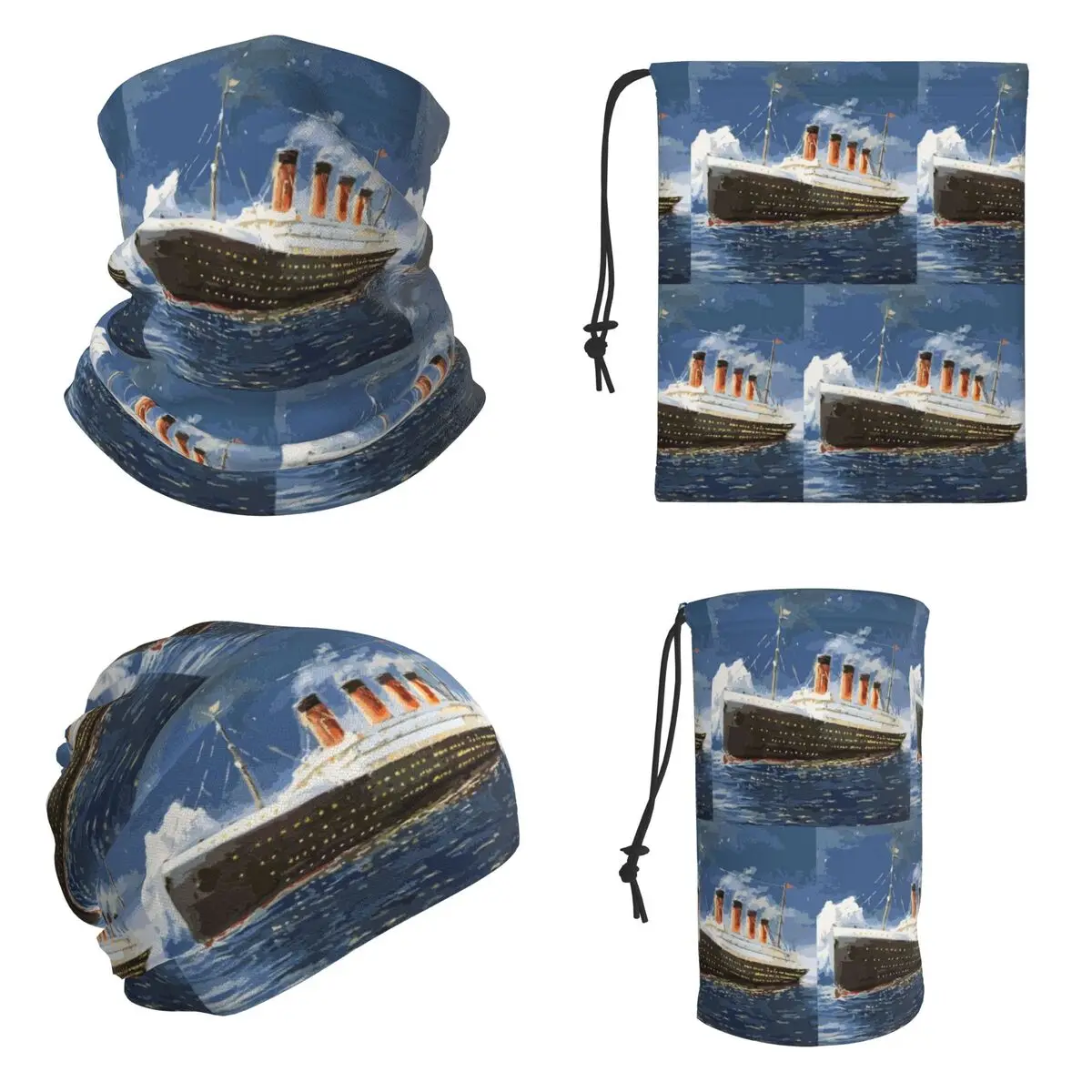 The Most Popular Ship Of All Times, Titanic. Bandana Neck Cover Printed Wrap Mask Scarf Outdoor Sports Face Mask Unisex Adult
