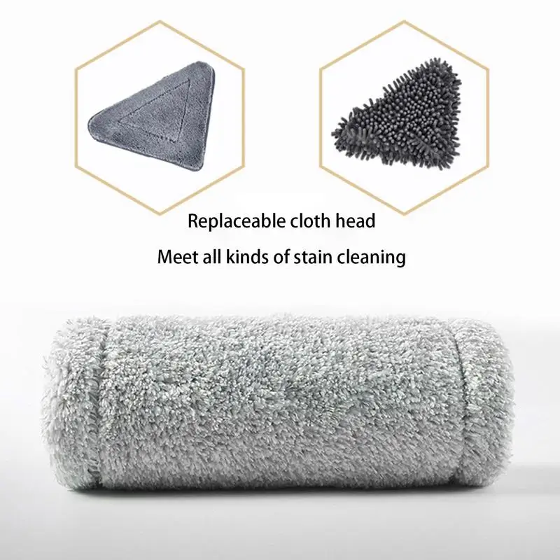 Triangle Clean Mop Telescopic Washing Glass Ceiling Car Cleaning Squeegee Wall Triangle Mop And Cloths For Kitchen Windows