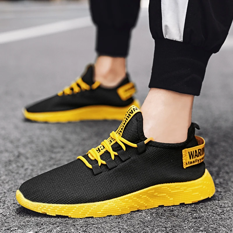 Men's Shoes Breathable Casual Sneakers Outdoor Travel Walking Flats Non Slip Men Walking Shoes Men Vulcanized Shoes Masculino