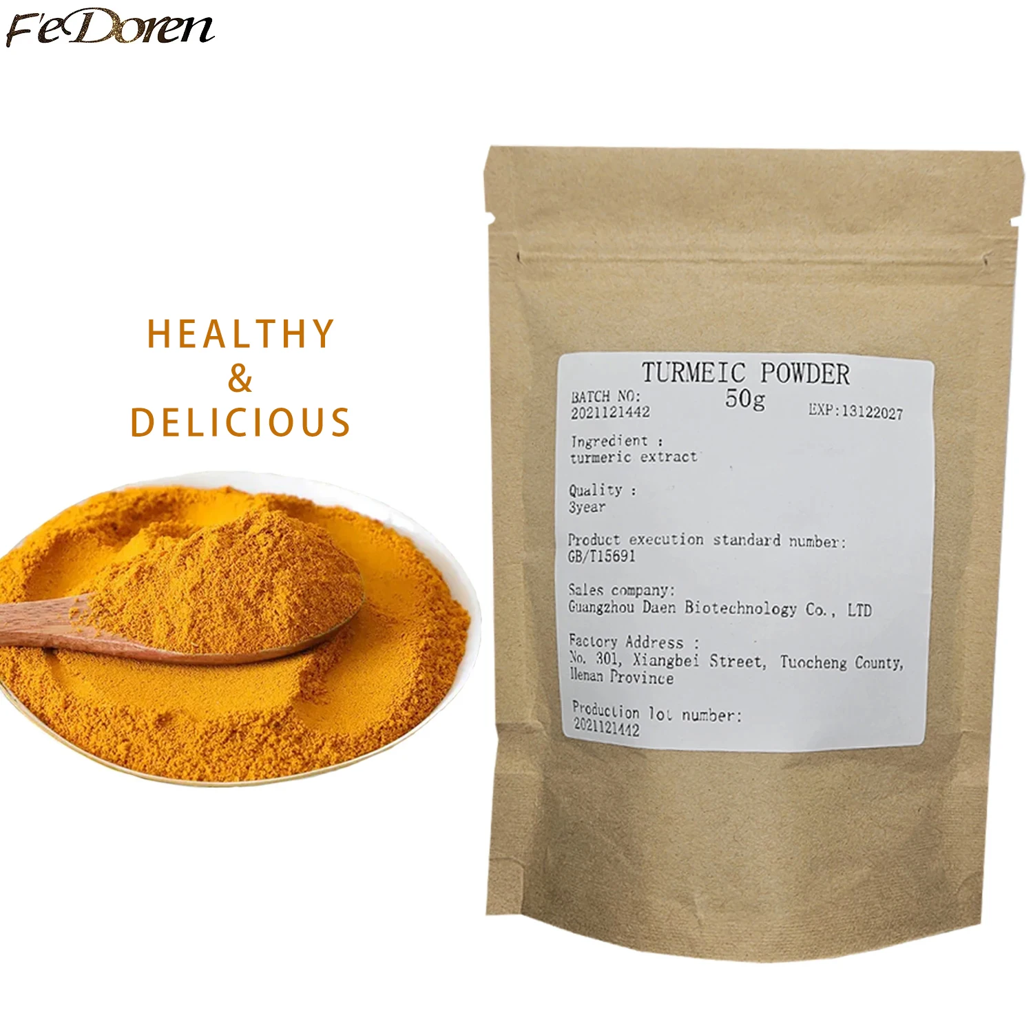 200g reines Bio-Kurkuma pulver gesunde Kurkuma Curcumin Wurzel Curcuma Longa DIY haus gemacht