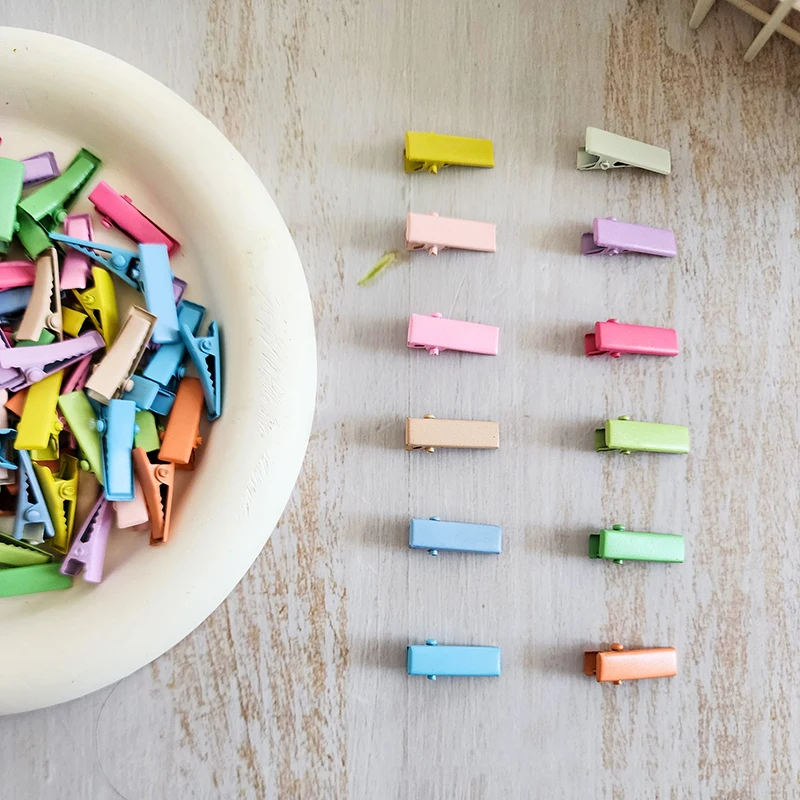 TW 50pcs For Toys Hair Styling For 1/6 1/12 OB11 Doll Accessories Headwear Decor random metal Doll Miniature Hair Clip Hair Pin