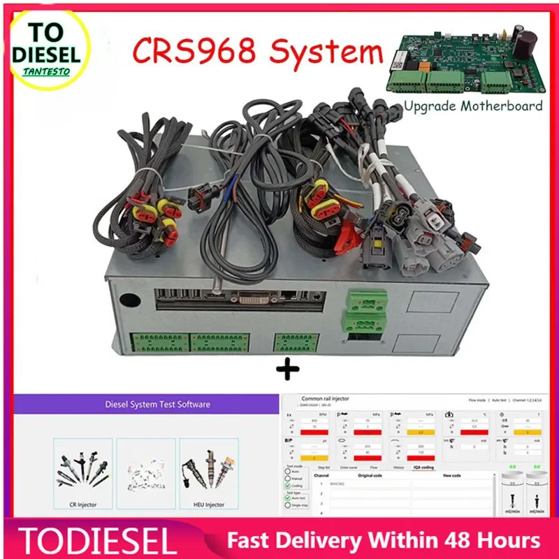 

CRS968 Пьезокатушка Common Rail Test Bench Control Software Kit Window Linux System для HP5 HEUI HEUP Тестер программного обеспечения Common Rail