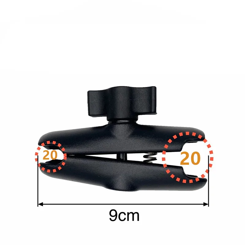 

Шатун с шаровой головкой 20 мм, быстроразъемный зажим для рук, мотоциклетный кронштейн с шаровой головкой для мобильного телефона, аксессуары для спортивной камеры