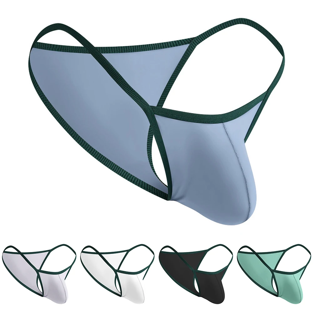 For Special Occasions Breathable G-String Ice Silk Underwear Indoor Activities M Red Breathable Thongs Classic Style Briefs