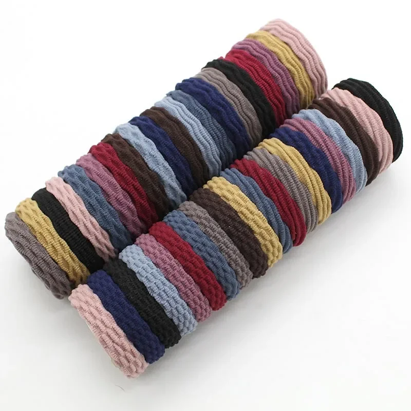 20pcs Women Girls high elasticity Hair Bands Ties Scrunchie Ponytail Holder Rubber Bands seamless Headband Accessories SA645