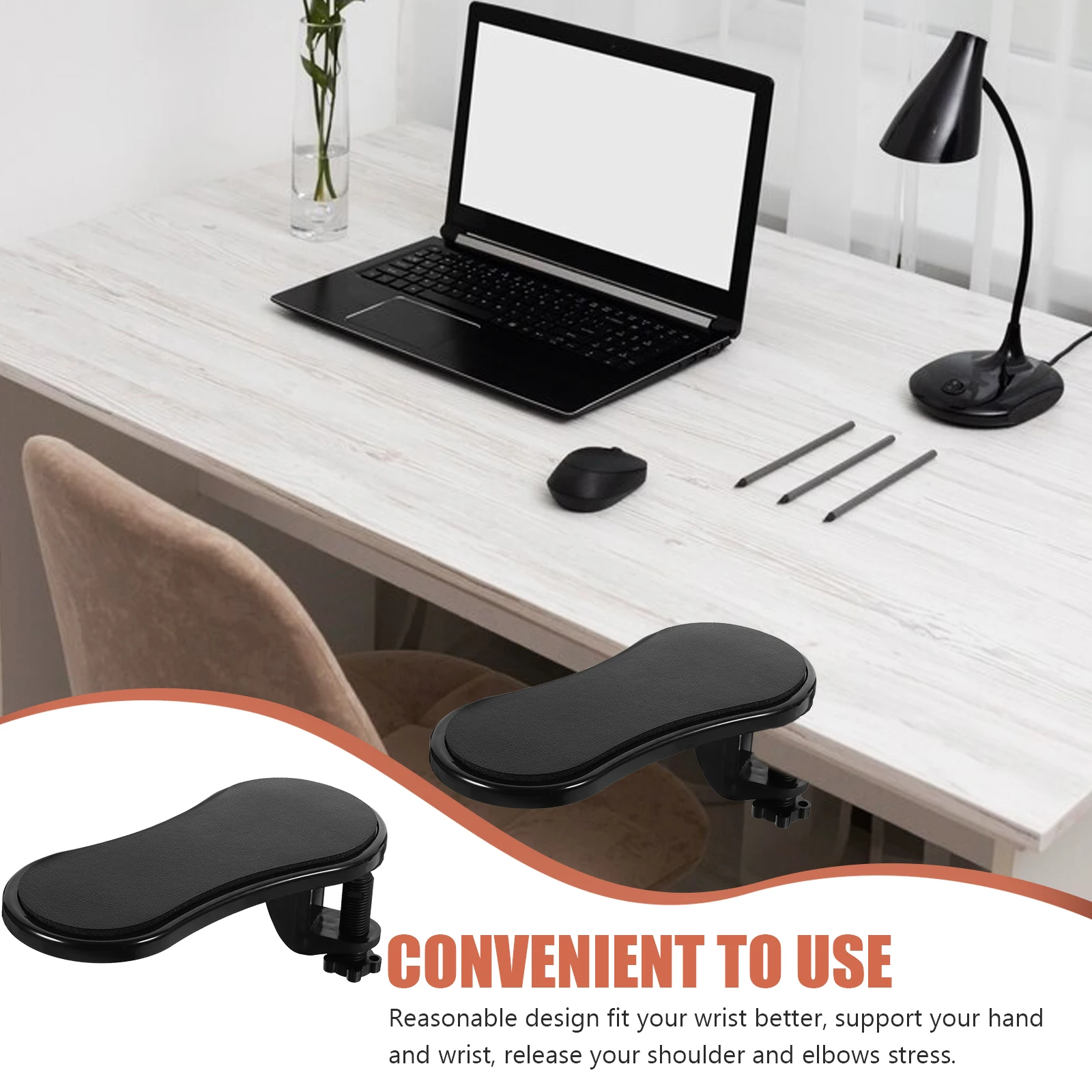 

Ergonomic Mouse Pad Keyboard Armrest Support Office Home Use Gaming Computer Accessory Soft Sponge Surface Portable