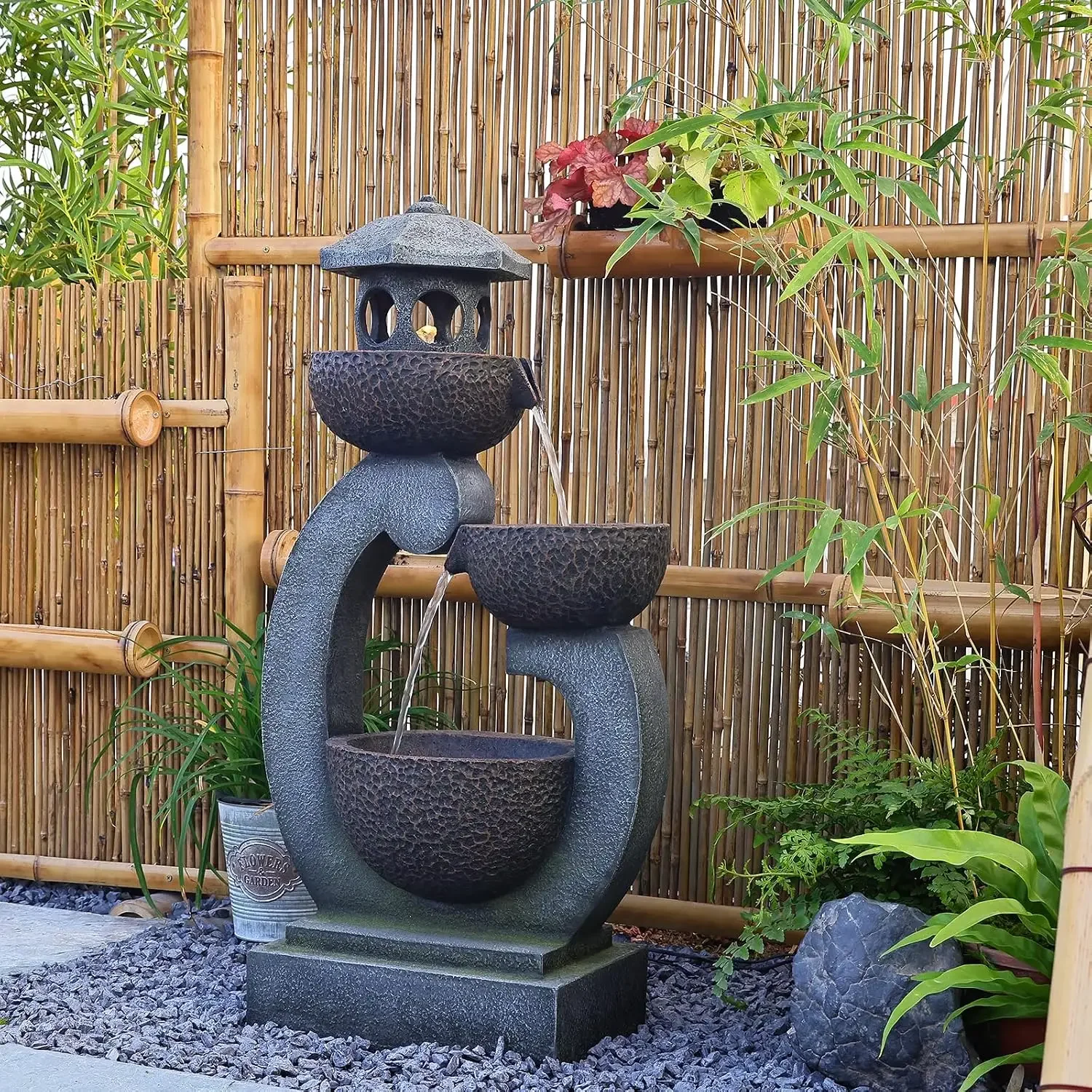 Water Fountain Outdoor Zen Fea - огляд і ціна Outdoor Zen Lighting
