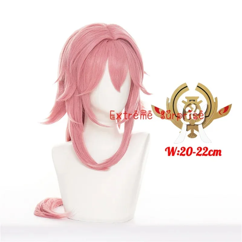 2025 جينشين إمباكت ياي ميكو كوسبلاي مشروع سيليستيا طويل مستقيم مقاومة للحرارة الشعر الاصطناعية الكبار غطاء شعر مستعار مجاني #6