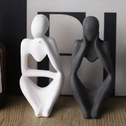 DIY Creative Handmade Thinker Statue Silicone Mold Art Abstract Human Body Plaster Ornament Mould Epoxy Resin Mold Home Decor
