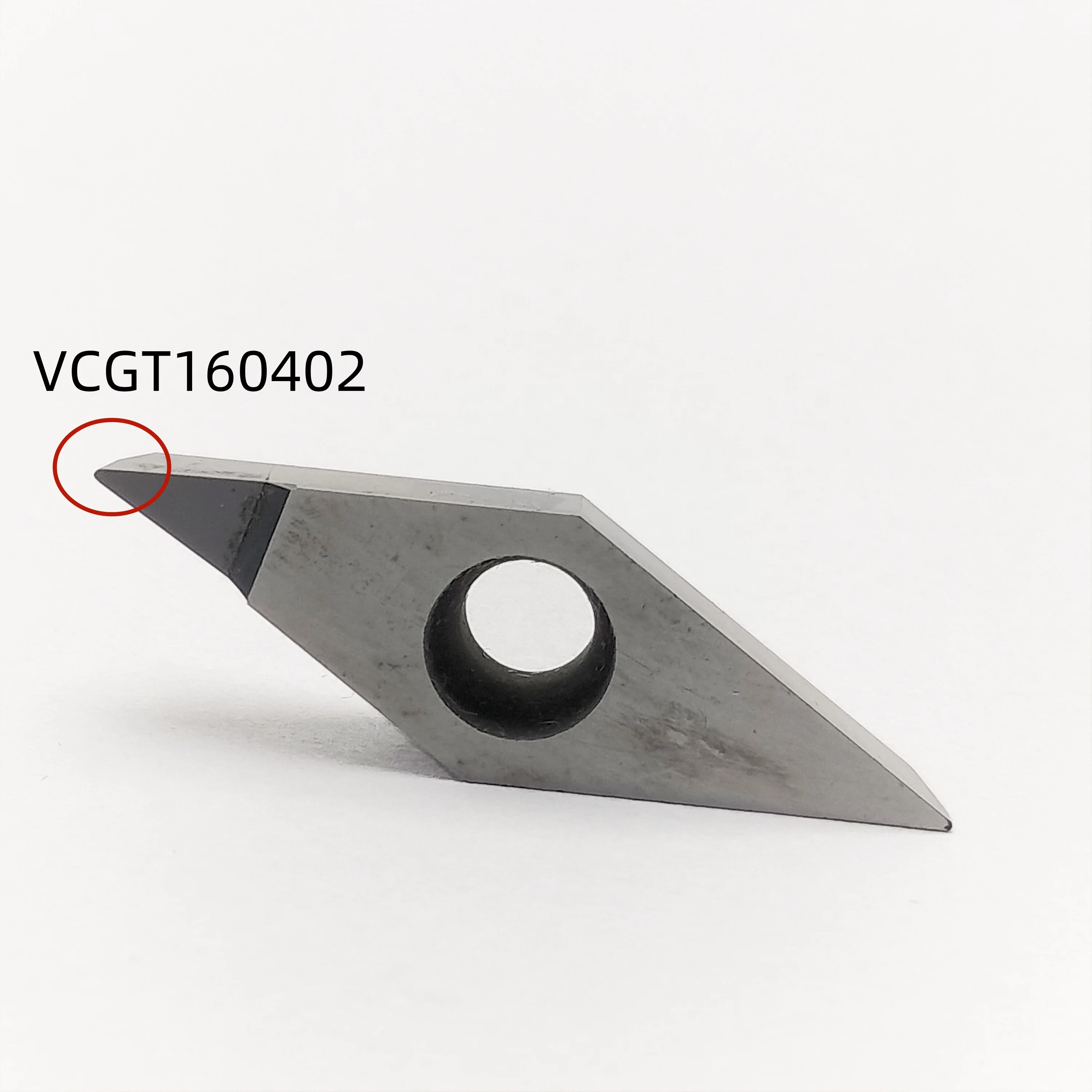 1PCS PCD VCGT160402 PCD VCGT160404 PCD VCGT160408 PCD Copper and aluminum non-ferrous metal chip cutting tools CNC VCGT blades