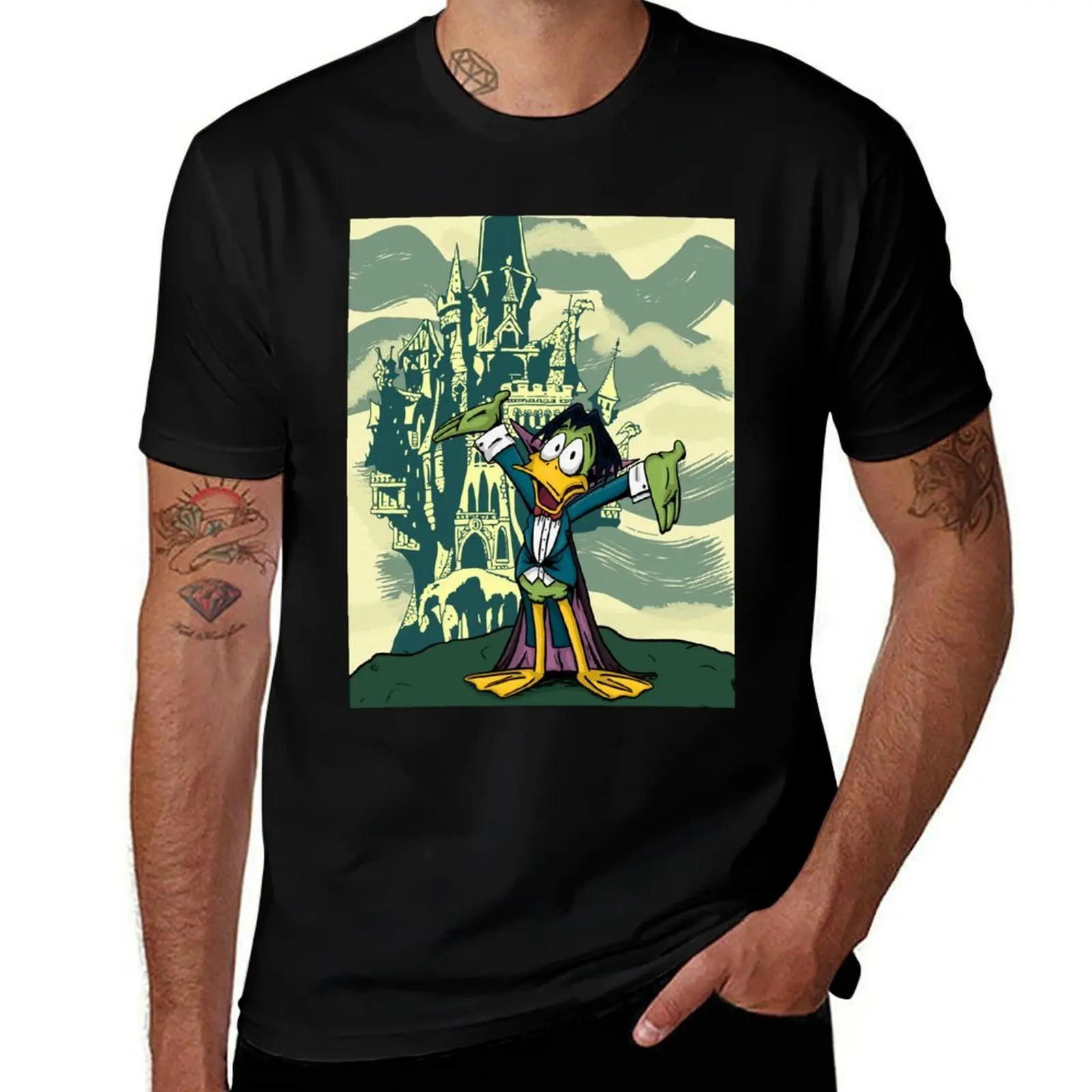

Count Duckula T-Shirt hippie clothes oversize t-shirts man funny shirt cotton summer 2025 men t shirt