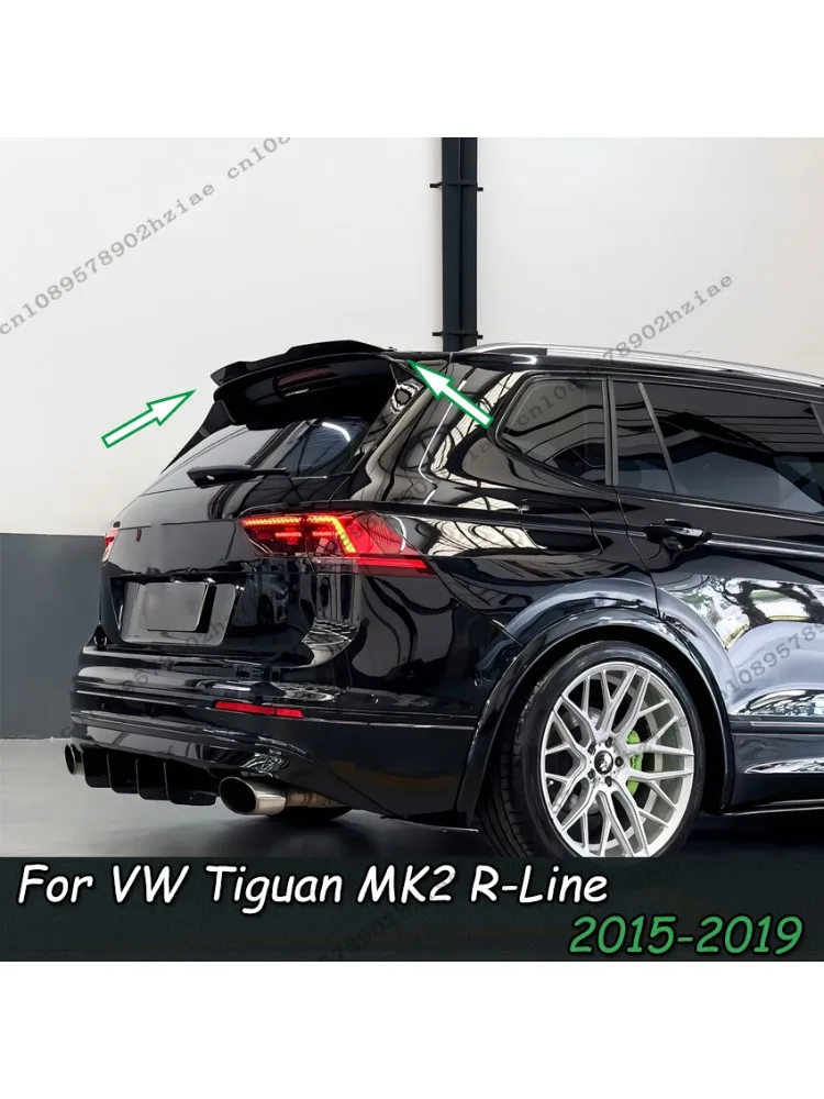 Tylny spojler dachowy do VW Tiguan MK2 R-Line przed liftingiem 2015 2016 2017 2018 2019, dekoracja tylnej części samochodu, body kit, tuning — 2