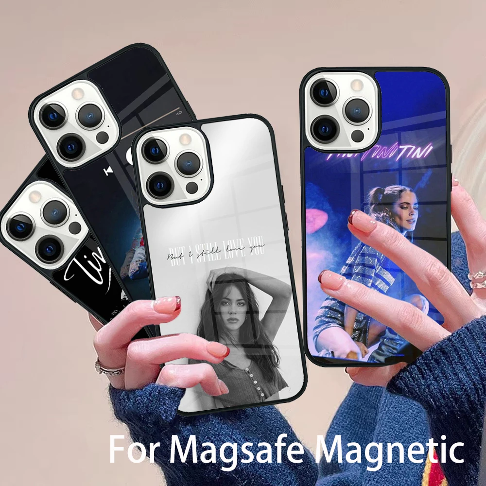 

TV Actress Tini Stoessel Phone Case Magesafe Magnetic Wireless Charge Cover For IPhone 16 11 12 13 14 15 Pro Max Plus Mini
