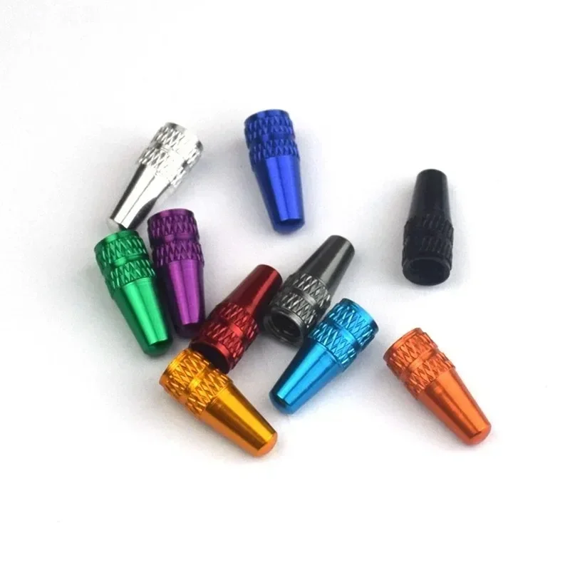 10PCS Aluminum Alloy Bicycle Wheel Tire Valve Caps Dustproof MTB Road Bike Valve Stem Caps French Valve Cap Tyre Accessories