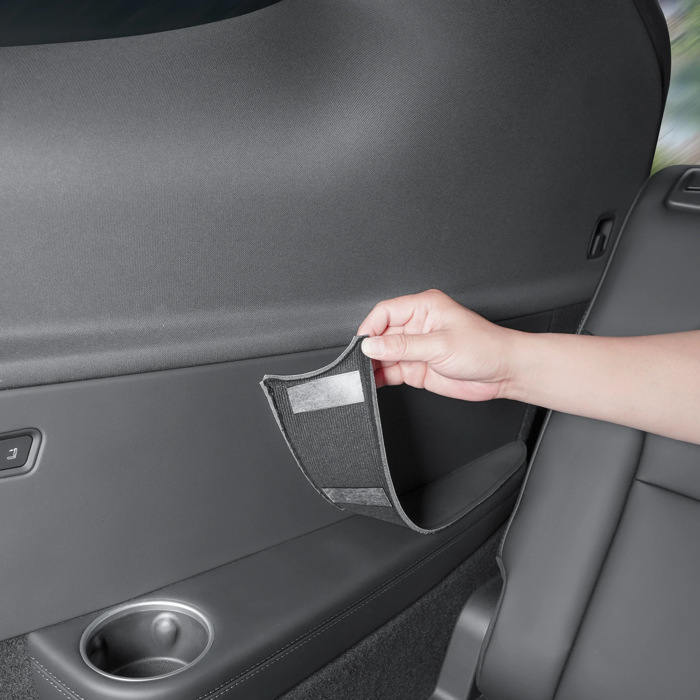 Geeignet für Tesla 6-Sitzer Modell YL, Seitliche Armlehnenauflage für die dritte Reihe, Innenraumschutzauflage, Kratzschutz-Aufkleber – Detail 5