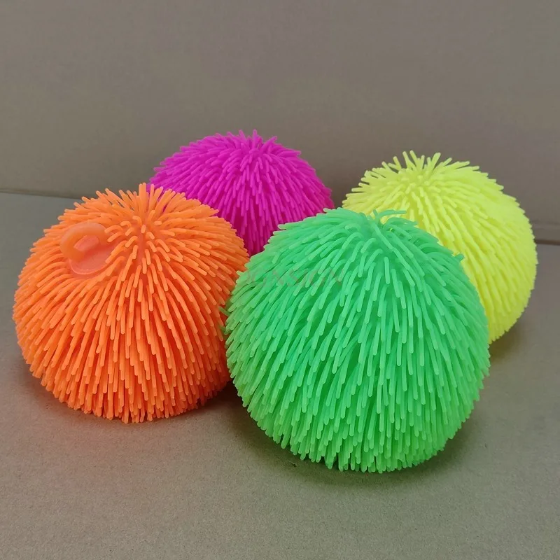 lightburn software All Densely Hairy Vent Ball Light Flash Ball Children\'s Software To Vent Toys soft toy with light Luminous