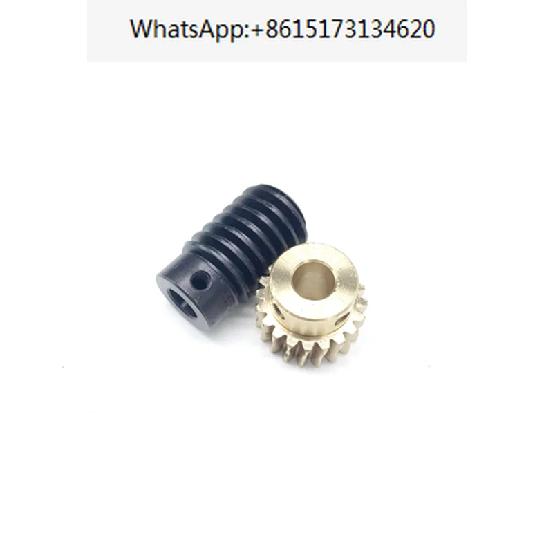 2 pieces 1 module worm gear reducer self-locking 1 to 10 small transmission right angle reversing gearbox corner gear