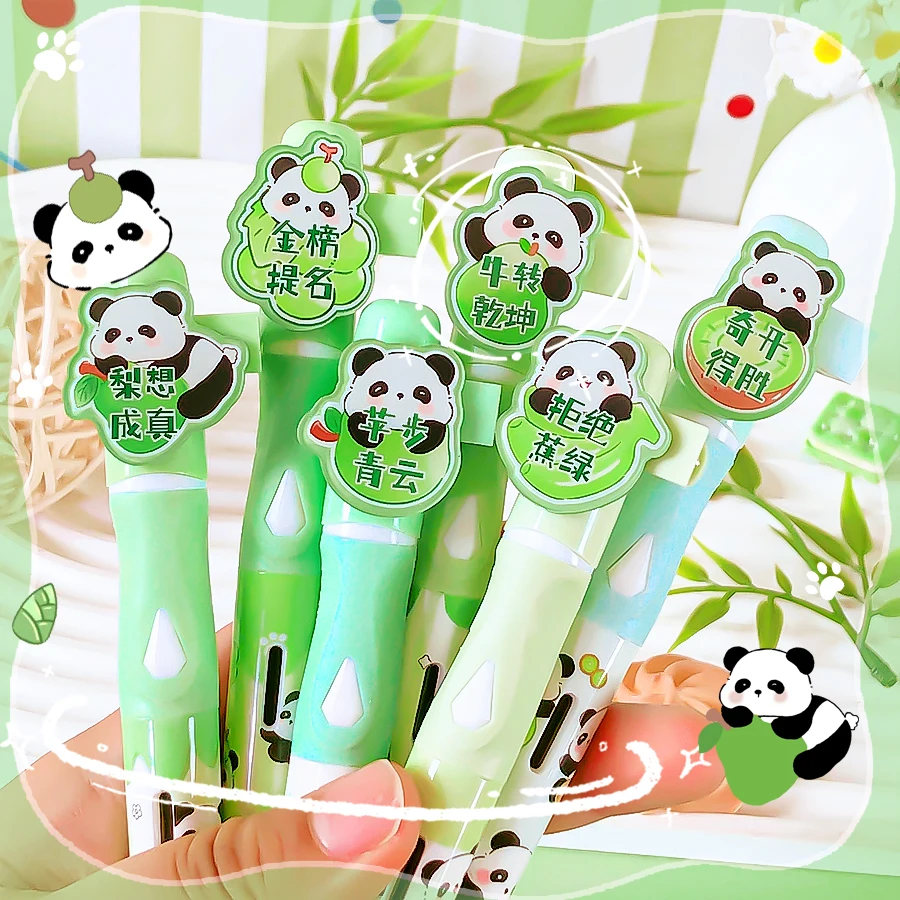 

Школьные принадлежности, чернильная ручка с милой пандой, школьные принадлежности, высококачественная авторучка, ручки для письма, офисные канцелярские принадлежности в стиле каваи