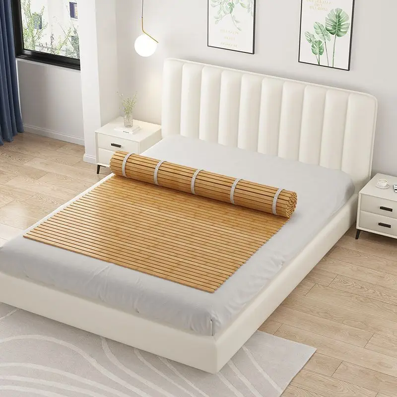 Bamboo bed cool mat Solid wood hard bed sheet waist protection ridge soft bed hardening tool bamboo plate gasket