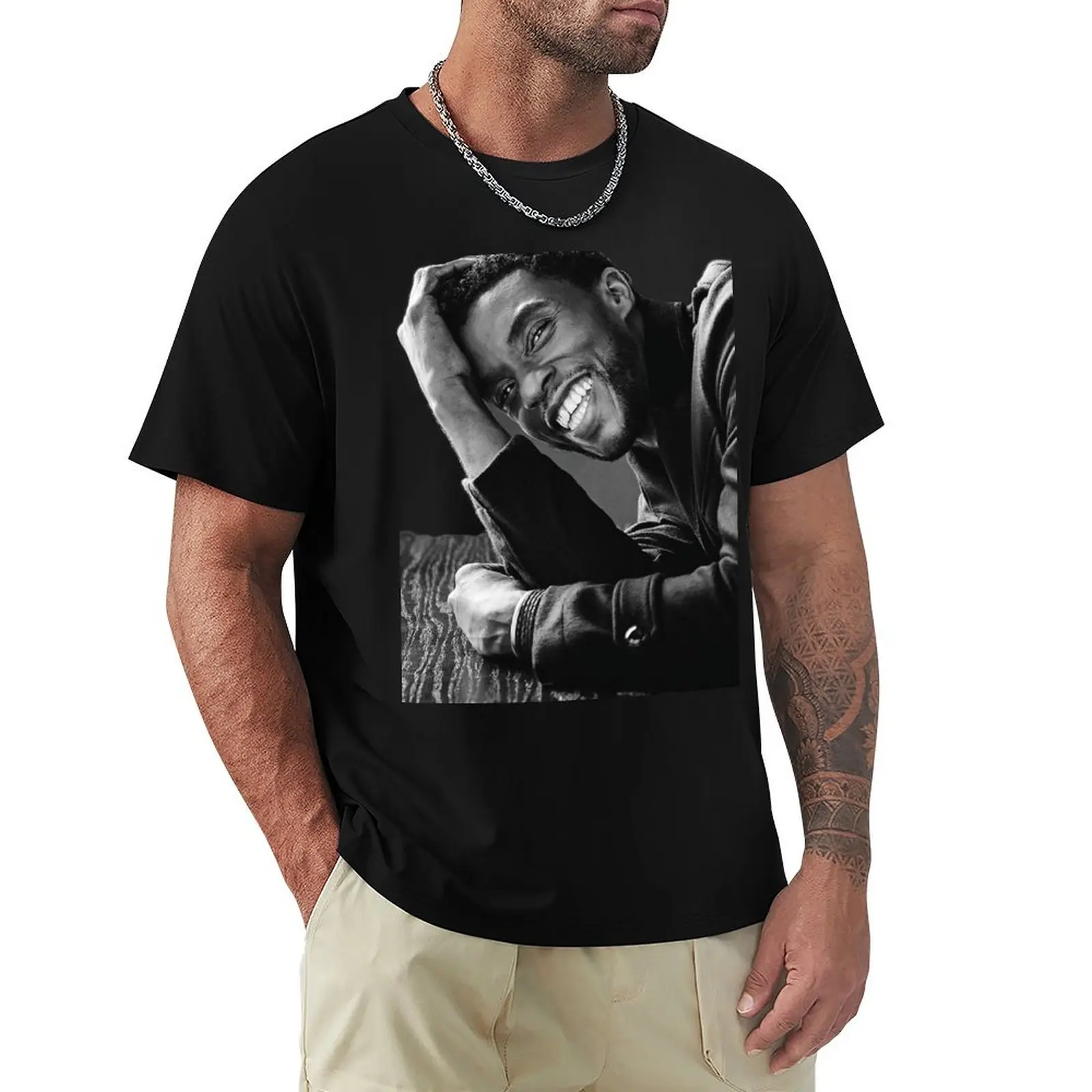 Chadwick Aaron Boseman T-Shirt Dry Fit Running Short Sleeve Top
