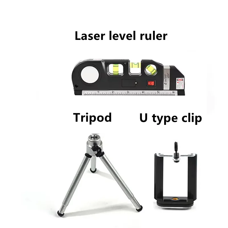 

Laser Level Line Tool Multipurpose Laser Level Kit Standard Cross Line Lase 8 Feet Measure Tape Ruler Laser Horizontal Laser Bea