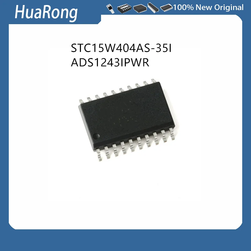 5Pcs/Lot  STC15W404AS-35I STC15W404AS 15W404AS ADS1243IPWR 1243IPWR ADS1243 SOP20