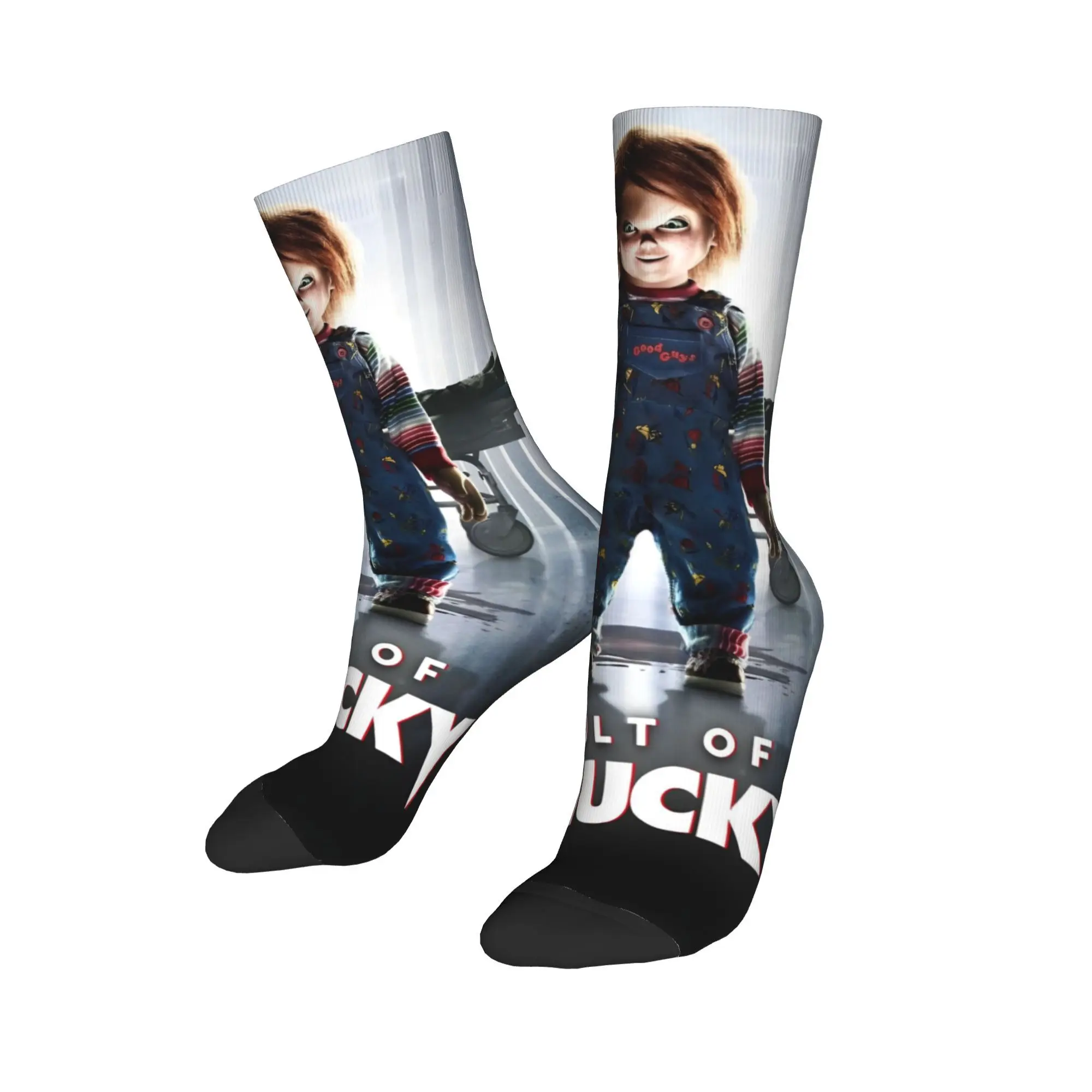 cult of Chucky horror movie film  Theme Design Socks Accessories for Women Breathable Printed Socks