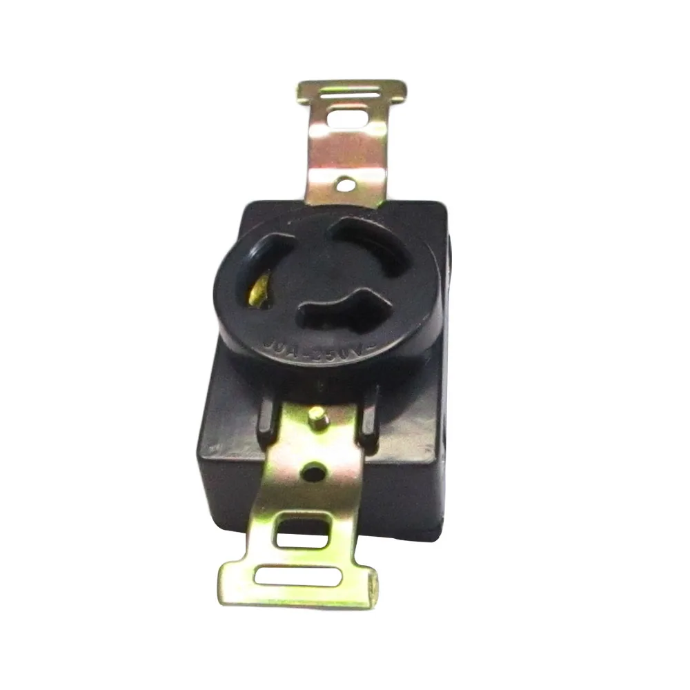 Gasoline diesel generator parts copper plug 168F / 170F / 188f / 1-8kw panel single phase anti dropping plug adapter socket