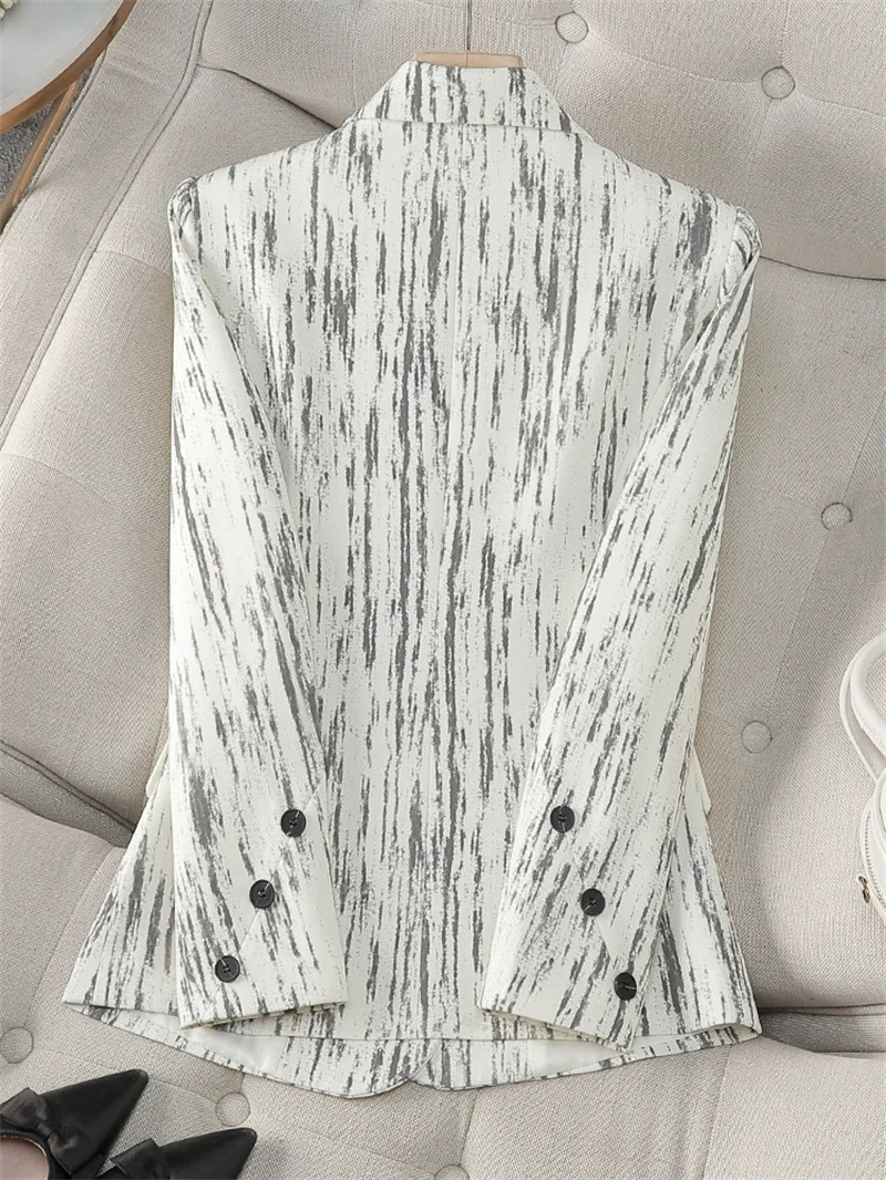 2025 Nieuwe Dames Formele Blazer Vrouwen Lange Mouw Slanke Zakelijke Werkkleding Jas Jas Vrouwelijke Blazer Bovenkleding Vrouwen Basic jassen