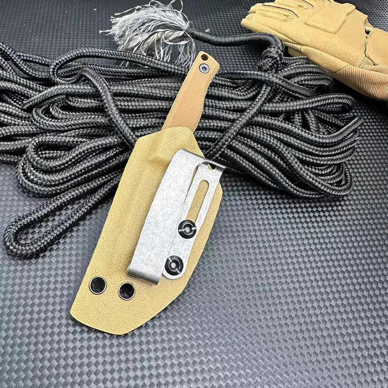 Kitchen tools Outdoor camping Fixed Blade  Knife D2 steel blade G10 handlehe  portable With Sheathed EDC tools