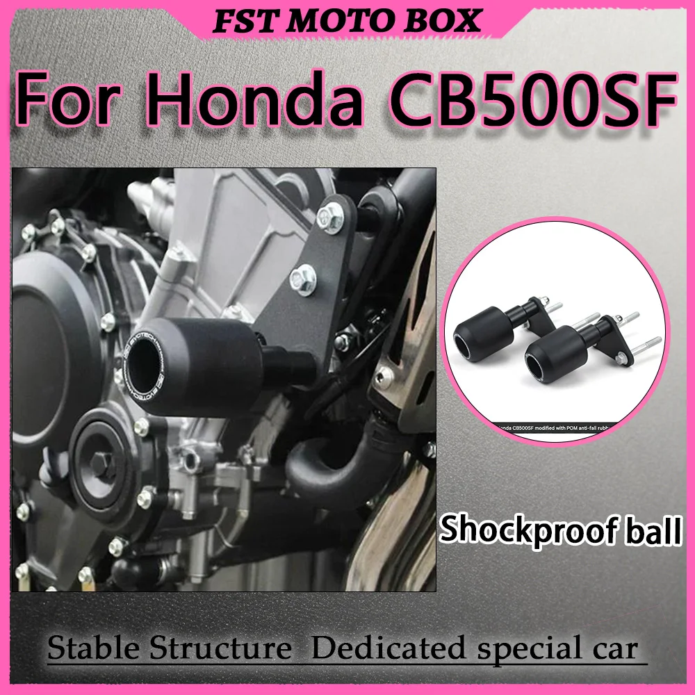 For Honda CB500SF Super Four Anti-Drop Stick Protection Ball Prevents In-Place Reverse & Low-Speed Side Drops Damage-Free Di