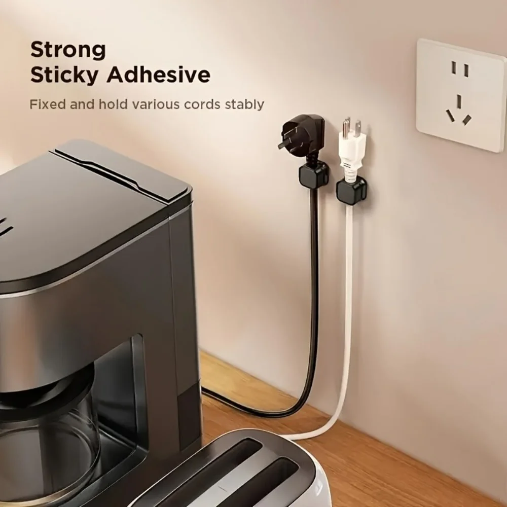 Adhesive Magnetic Cable Holder Clip Cord Organizer Wire Keeper For Desk Under Home Office Cable Management Storage Accessories