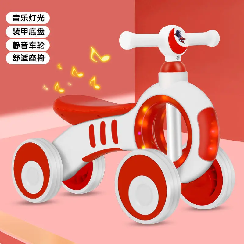 

Baby twist car Children balance car 1-3 years old can ride a sliding toy car baby walking four wheel yo-yo