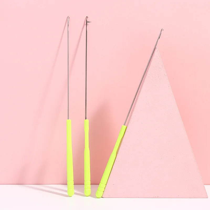 かぎ針編み針、舌付き編み物道具、セーター修理、ビーズアクセサリー、ヘアブレイド、ドレッドロックビーズ用縫い針