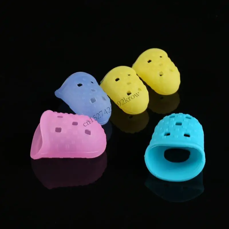 R9CB Silicone Finger Tip for Case Fingertip for Protection Cover Random Color Anti-Sl