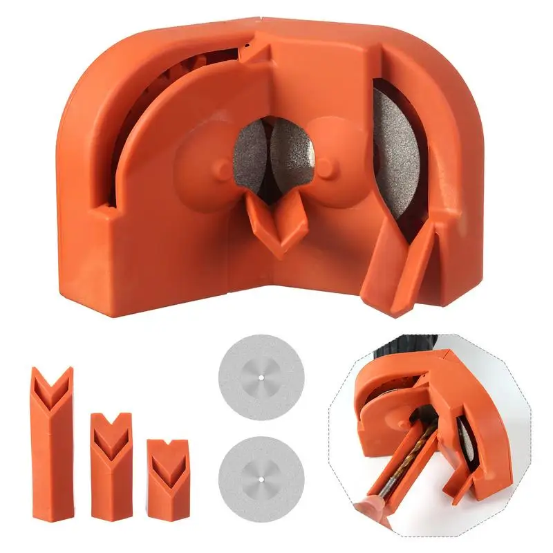 Affilatrice per punte da trapano Strumento di molatura multiuso manuale Strumento di affilatura universale per punte elicoidali Utensile manuale portatile