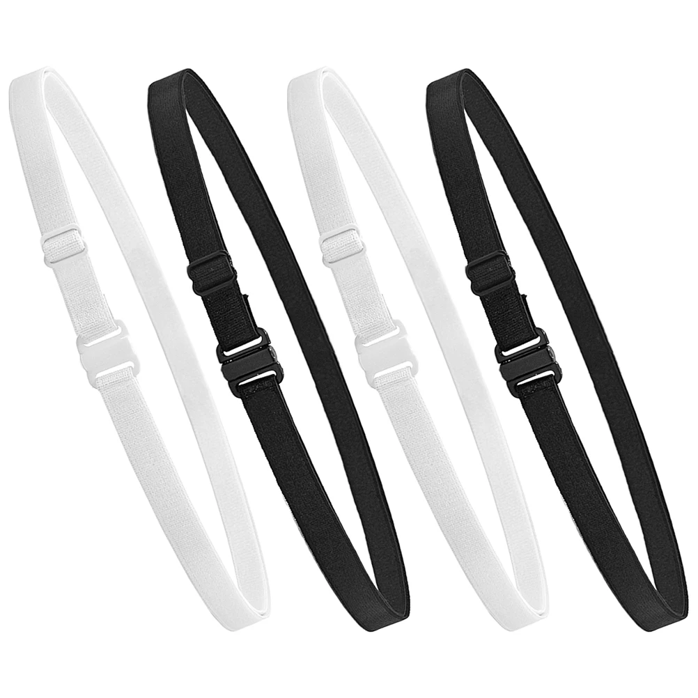 

4Pcs Seamless Adjustable Waist Band for Women Elastic Tucking Belt Invisible Support Band for Shirts Sweaters Crop Tops No Show