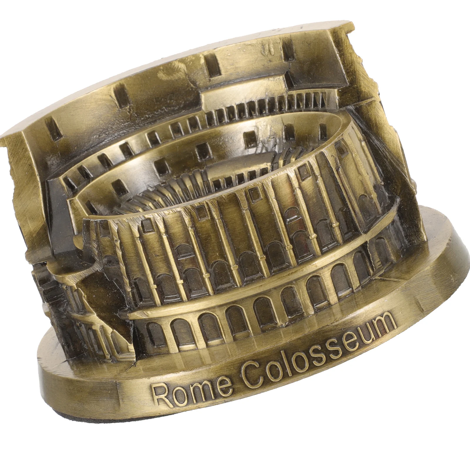 Colosseum Ornament Decorative Roman Architecture Exquisite Statue Crafts Housewarming Gift Metal Desktop Home