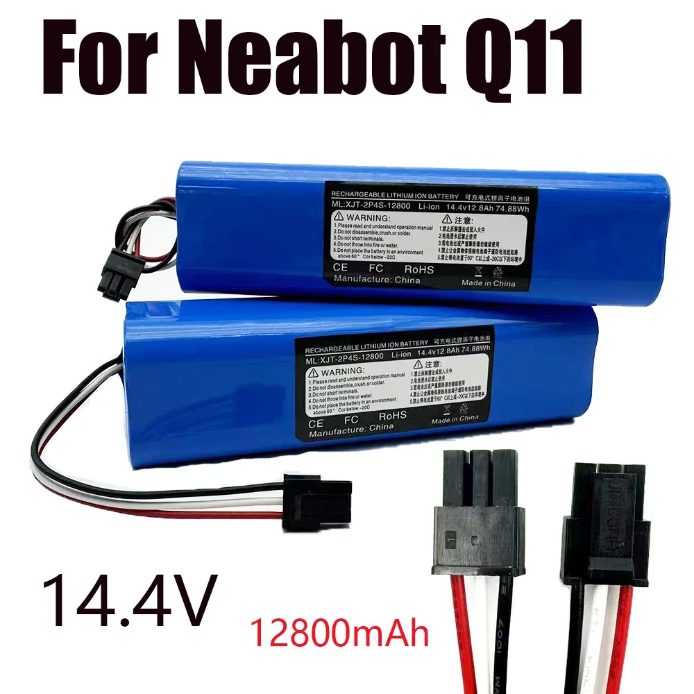 2025 12800 mAh wiederaufladbarer Li-Ionen-Akku für Neabot Roboterstaubsauger Q11
