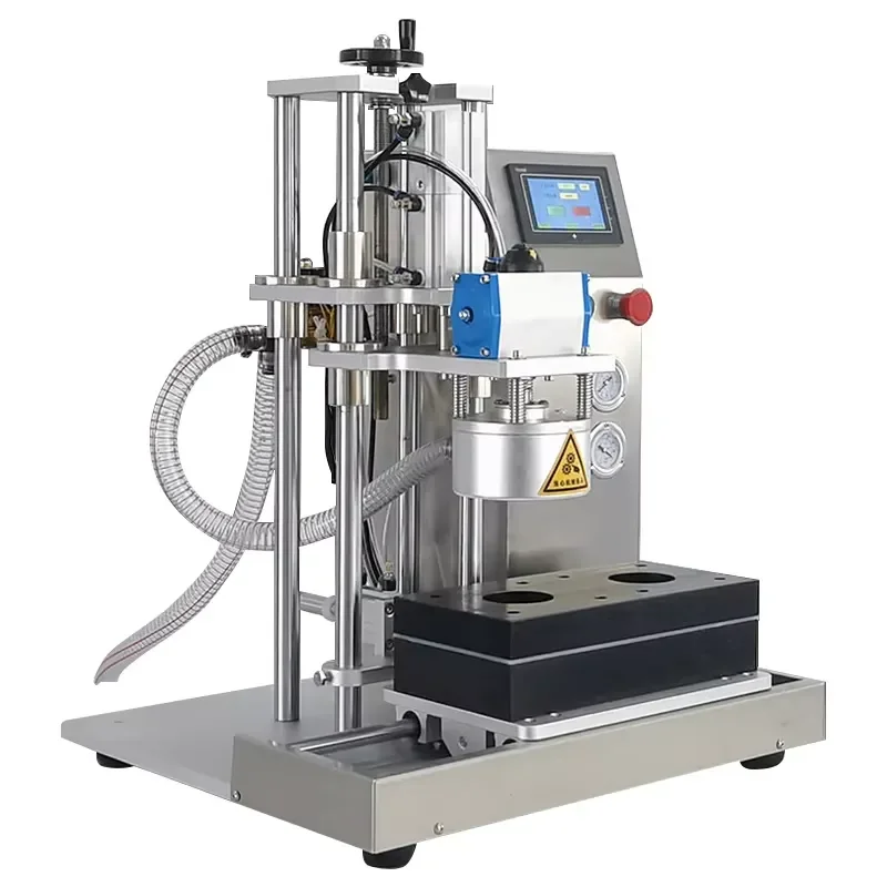 Semi Automatic Desktop Glass Bottle Twist Off Lid Capper Glass Jar Vacuum Sealer Vacuum Capping Machine