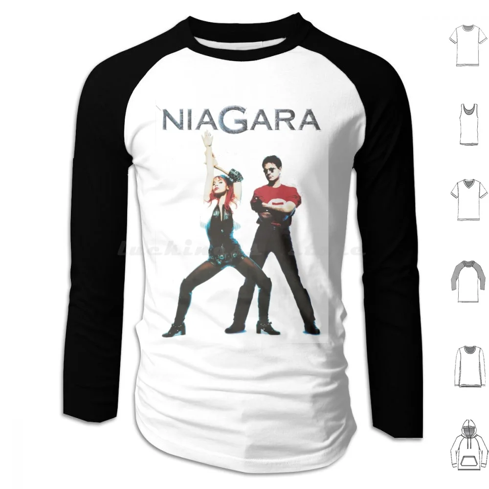 Niagara Rock Vintage French Muriel Daniel Hoodies Long Sleeve Niagara Muriel Moreno Muriel Laporte Daniel Chenevez Band