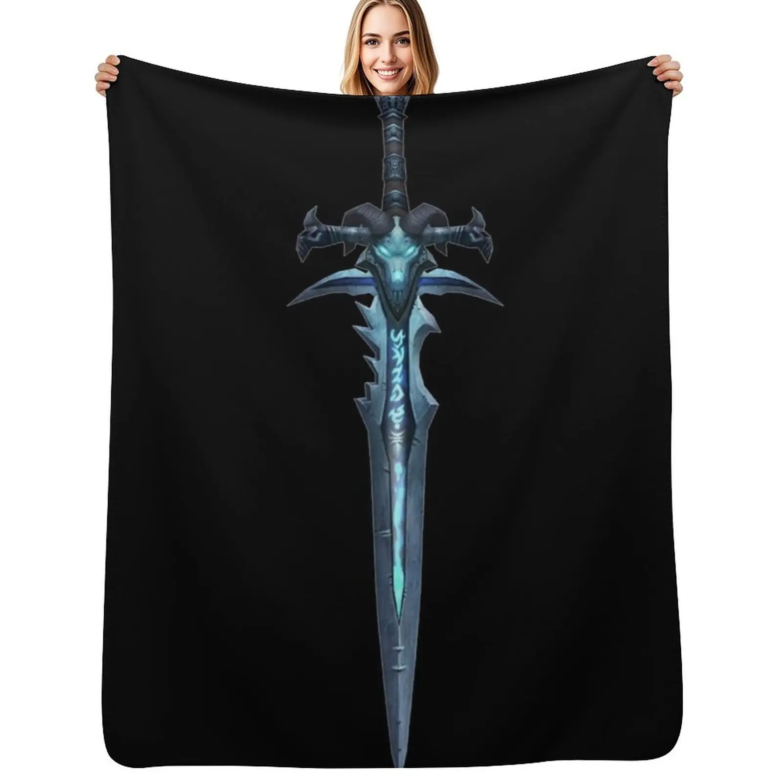 

Frostmourne Throw Blanket Travel Size Cozy Blanket for Plane Train
