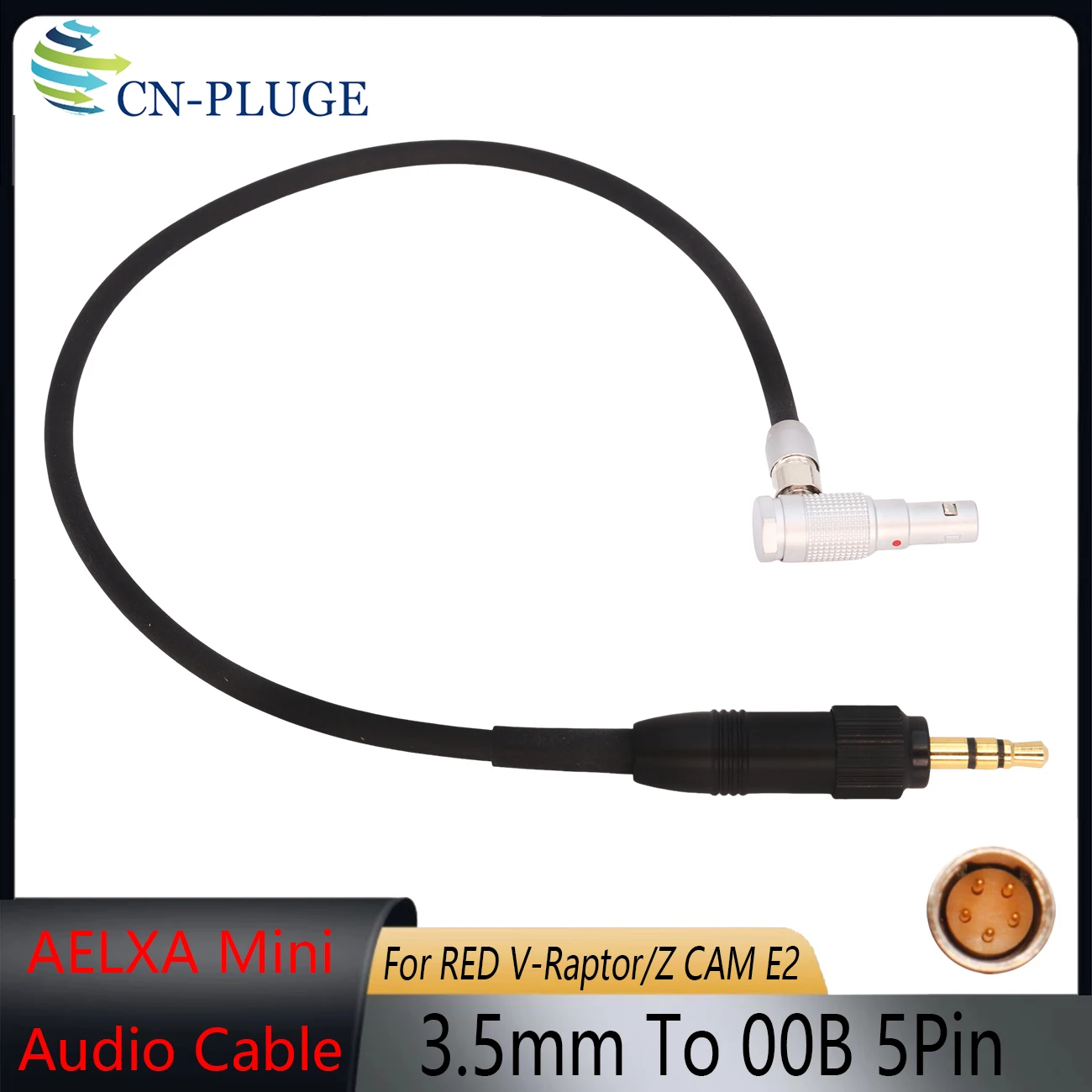 ARRI ALEXA Mini /RED KOMODO X Camera Audio Cable 00B 5Pin to 3.5mm TRS Lock For Sennheiser/Sony UWP D21 D22 D26 Receiver