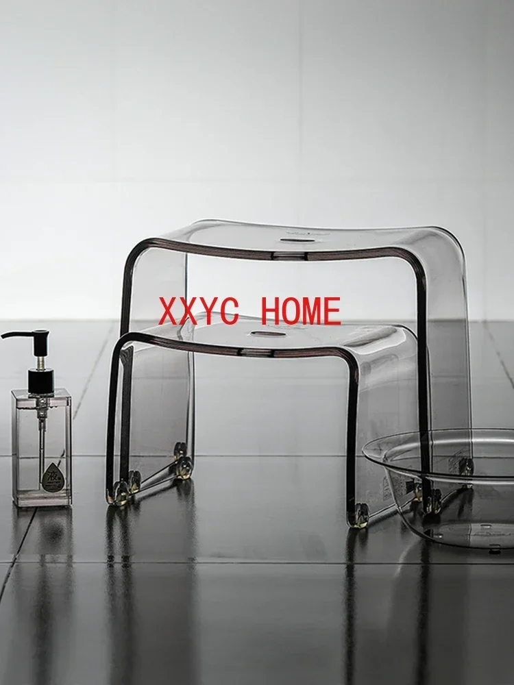 

Домашняя мебель, стул для ванной, пластиковый нескользящий стул для ванной, прозрачный стул для крыльца, стул для смены обуви, стул для двери