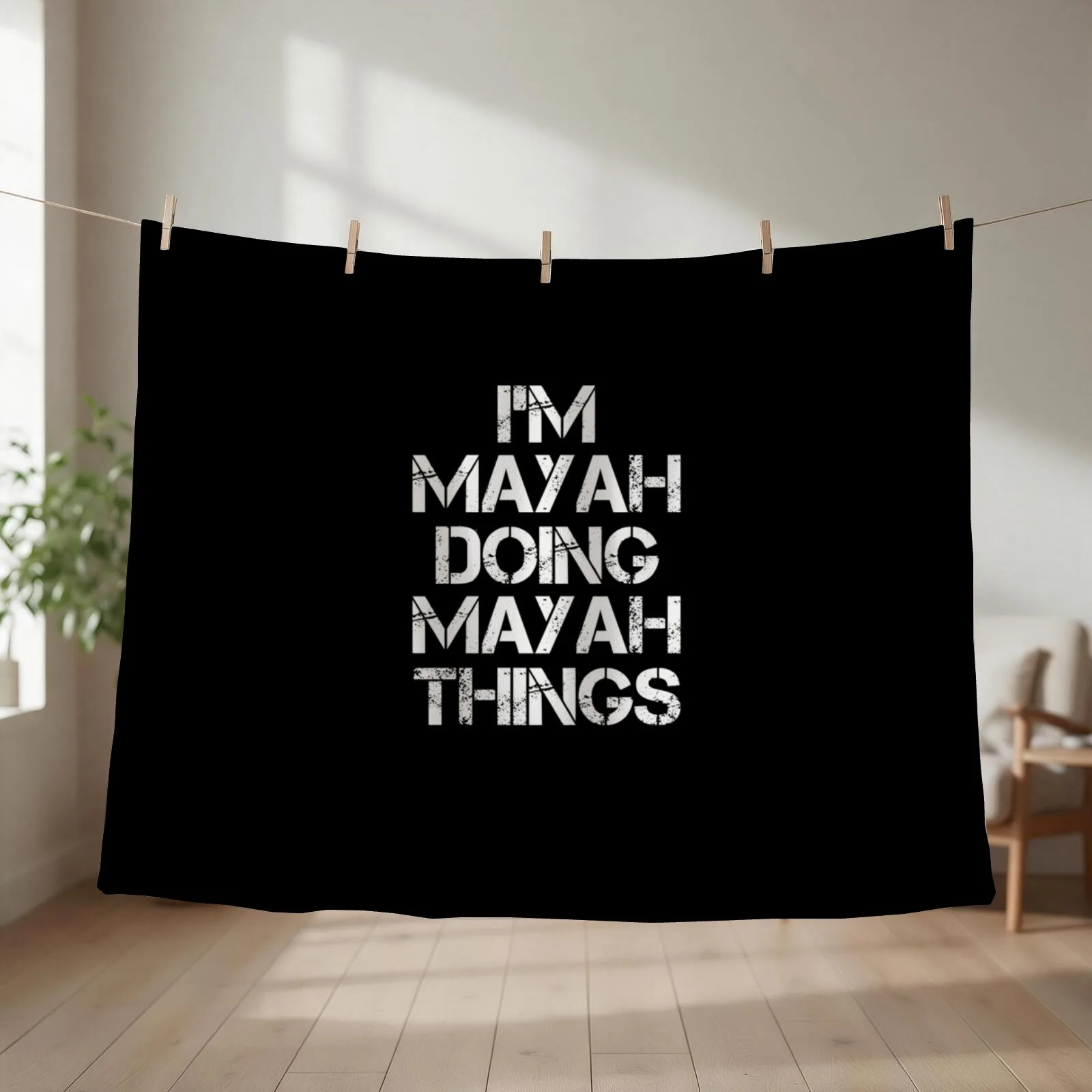 Mayah Name T Shirt - I'm Mayah Doing Mayah Things Name Gift Item Tee Throw Blanket christmas gifts Bed Furrys For Baby Blankets
