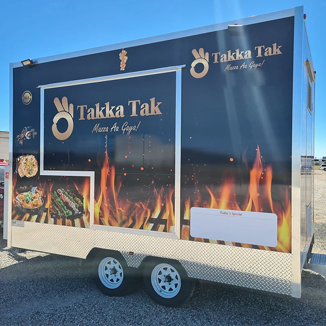 맞춤형 풀 키친 이동식 푸드 트레일러 BBQ 패스트푸드 피자 트럭 턴키 설치 NSF 인증 스테인리스 스틸 조리대 판매