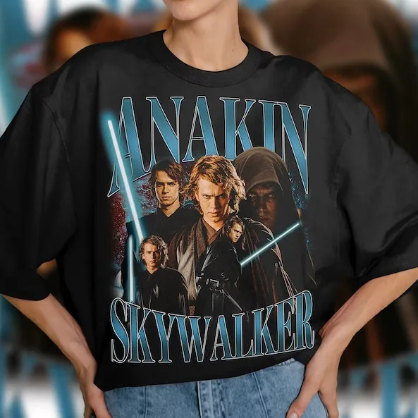 Anakin Skywalker Graphic T-Shirt, Anakin Skywalker Retro 90\'S Fans T-Shirt