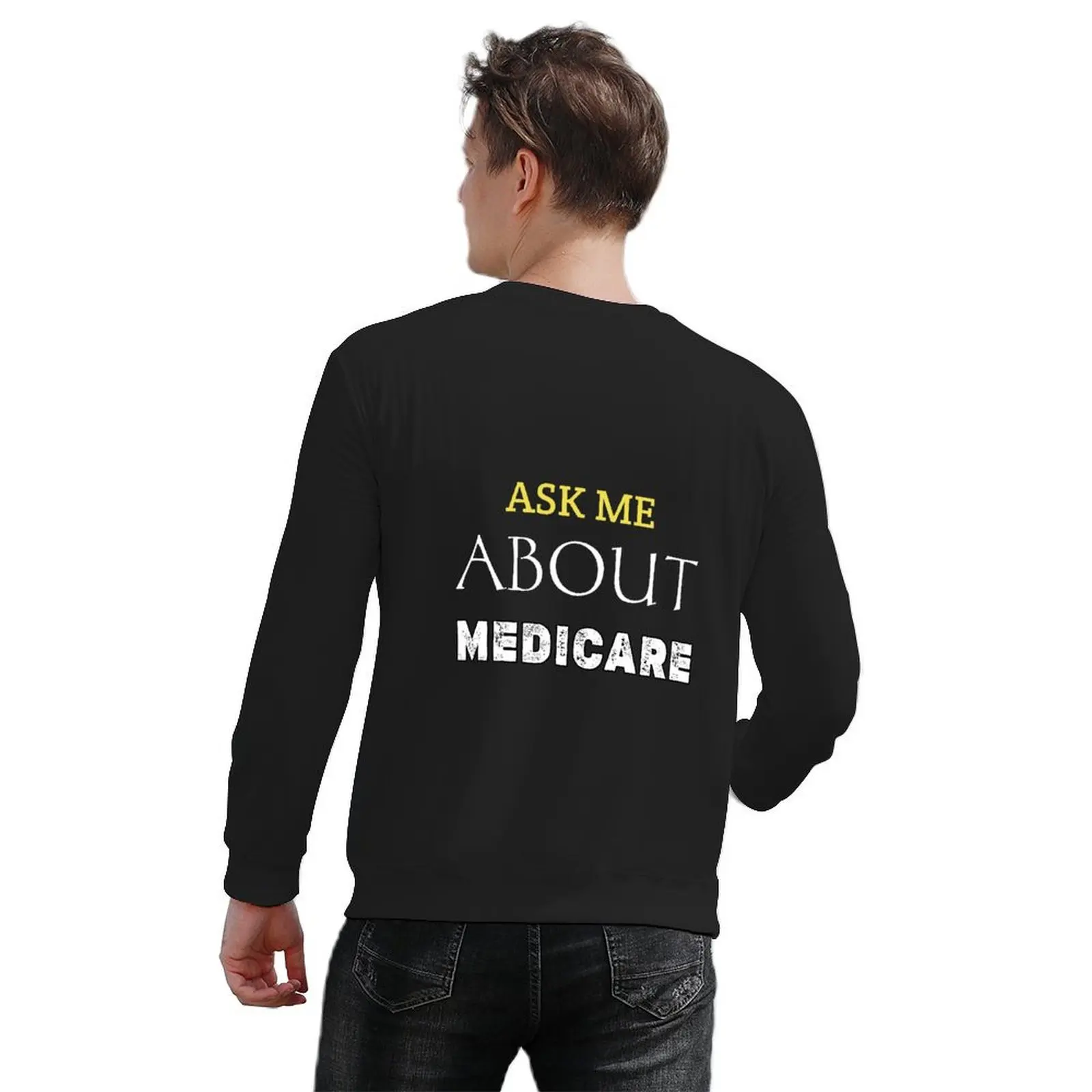 اسألني عن Medicare Insurance Agent Broker Marketing المبيعات، هدية فعلية للأم والأب بلوفر أنيق للرجال
