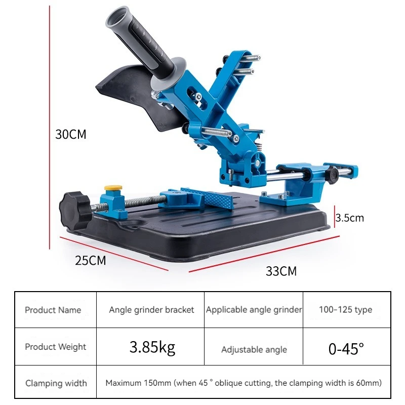Multifunctional Angle Grinder Stand Angle Grinder Bracket Holder Support for 100-125 Angle Grinder Power Drill Accessories