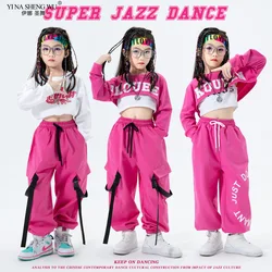 Jazz Dance Hip-hop Clothes Children's Day Stage Performance Trendy Cool Umbilical Clothing Fashionable Girls Hiphop Clothes Suit